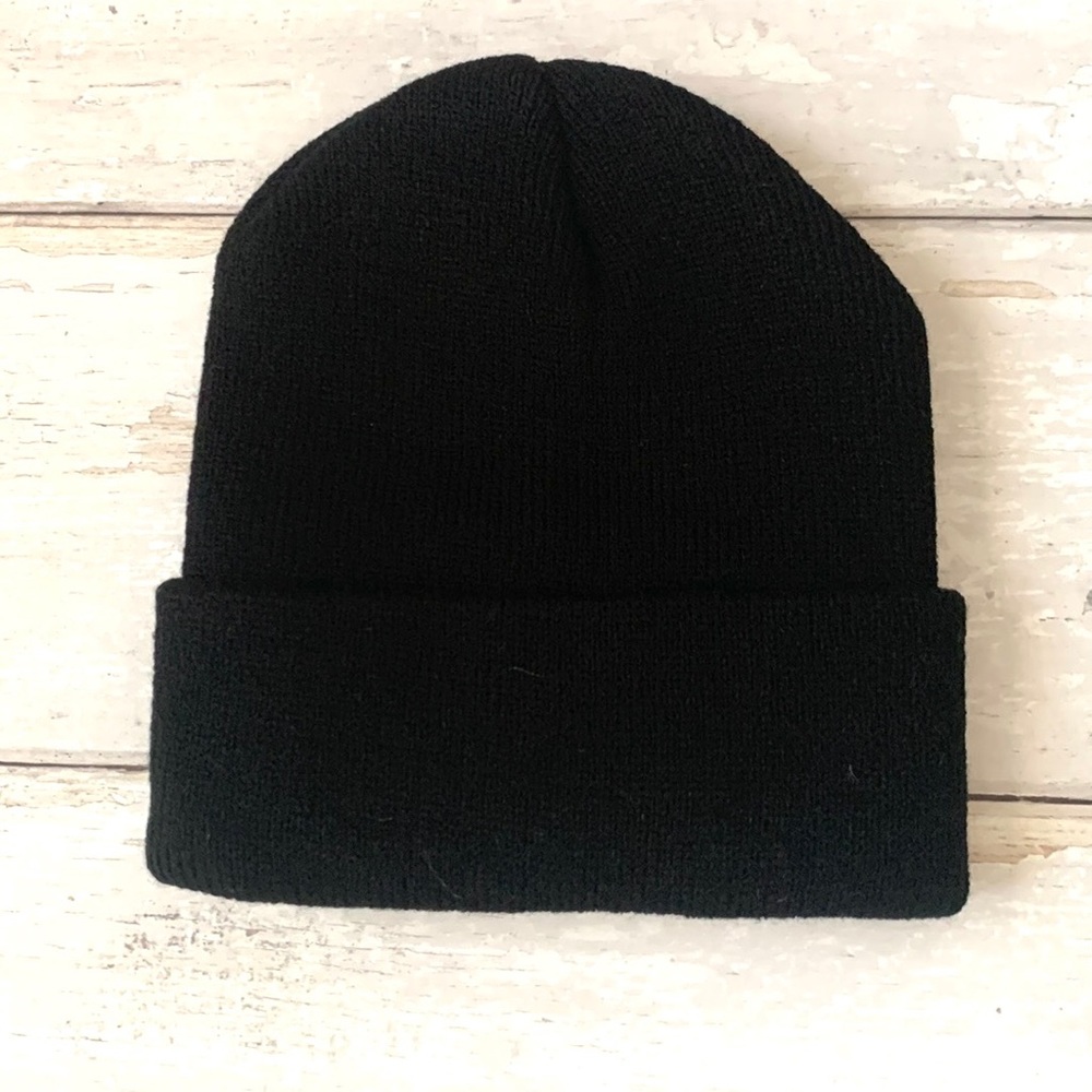 Zara Kids Black Beanie Winter Hat Toddler Size Fits 1-6 Years Old NEW